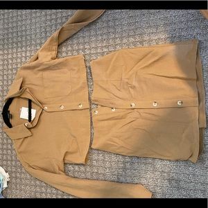 NEW WITH TAGS- forever 21 two piece long sleeve top & skirt